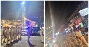 ಏಕಾಏಕಿ ಲಾಠಿ ಹಿಡಿದು ರಸ್ತೆಗೆ ಇಳಿದ ಪೊಲೀಸರು..!!