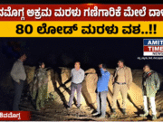 ಶಿವಮೊಗ್ಗ ಅಕ್ರಮ ಮರಳು ಗಣಿಗಾರಿಕೆ ಮೇಲೆ ದಾಳಿ, 80 ಲೋಡ್ ಮರಳು ವಶ..!!